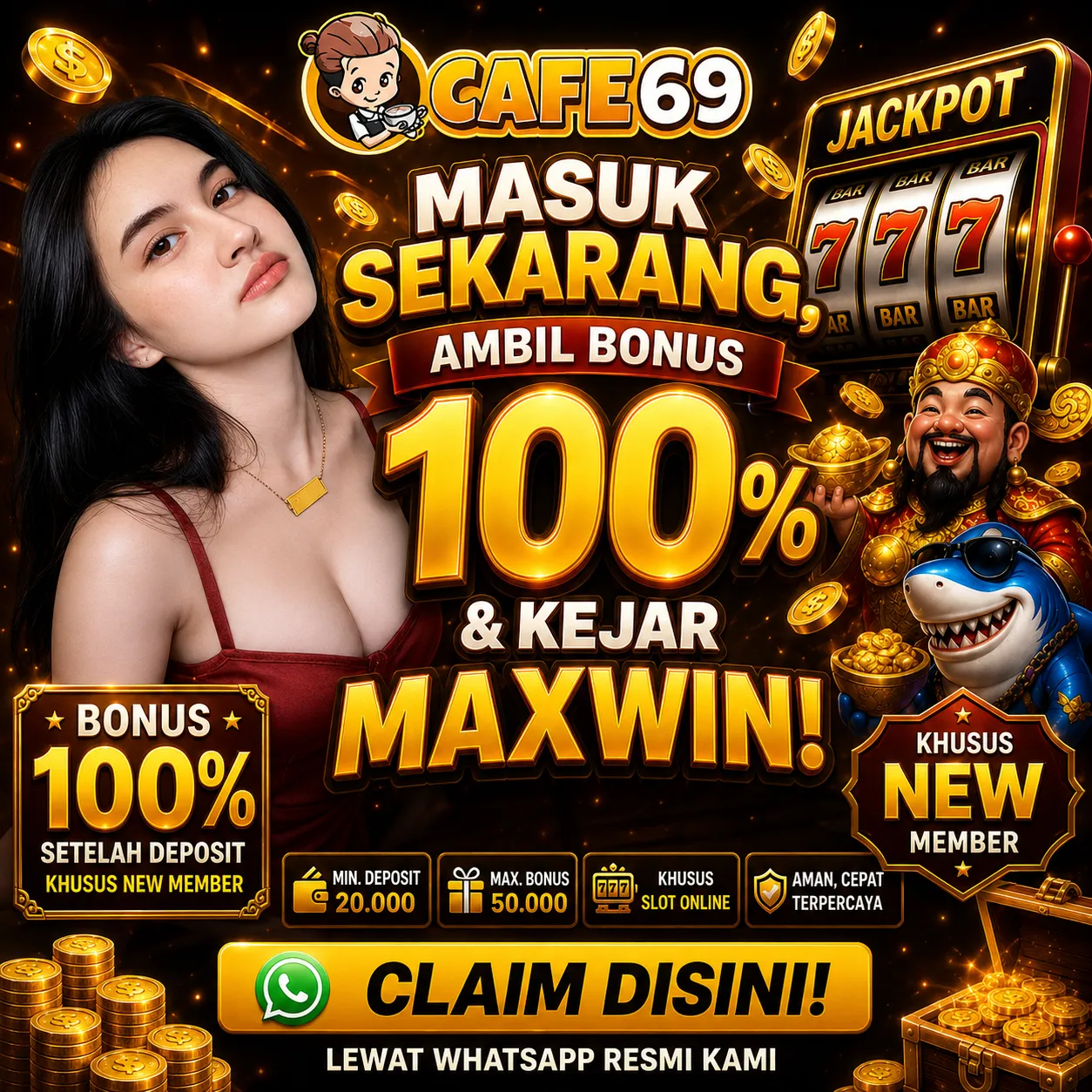 Cafe69 Spin Game Untung Tanpa Setingan, Jackpot Setiap Hari Menghampiri